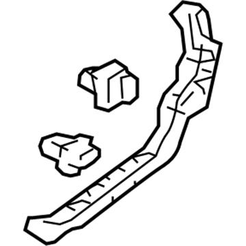 Honda 71593-SDA-A10 Spacer, R. RR. Bumper Side