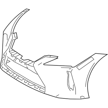 Lexus 52119-11908 Front Bumper Cover, L
