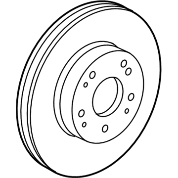 Acura 45251-TR0-A00 Disk, Front Brake (14", 21T)