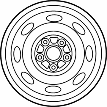 Toyota 42601-04240 Wheel, Spare