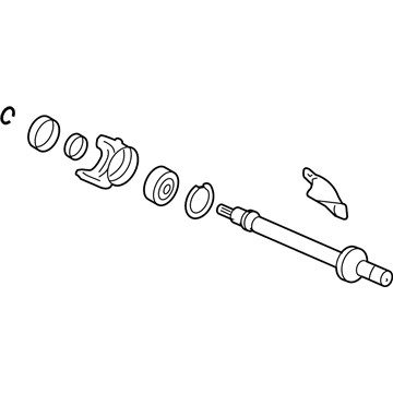 Honda 44500-T2A-A00 Shaft Assembly, Half