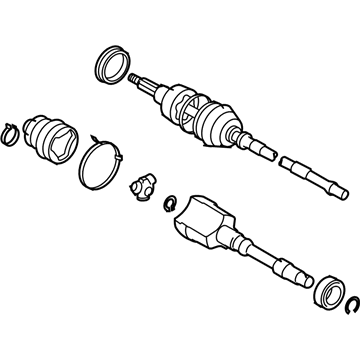 Lexus 43420-30030 Shaft Assembly, Front Drive