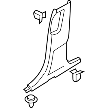 Ford FT4Z-5824346-BA Lower Center Pillar Trim