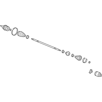 Acura 44305-S6M-A51 Driveshaft Assembly, Passenger Side