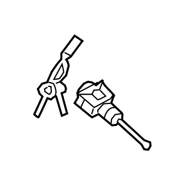 Hyundai 81970-J9A00 Door Key Sub Set, Left