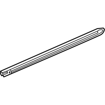 Acura 72875-TYA-A01 Weatherstrip, Rear Left Door