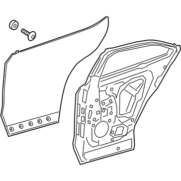 Lexus 67004-79045 Panel Sub-Assembly, RR D