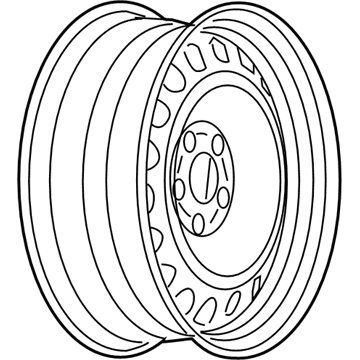 GM 9595769 Wheel, Steel