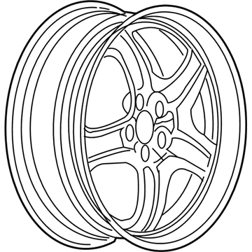 GM 9597624 Wheel, Steel