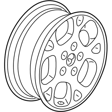 Mopar 5EZ98TAEAB Aluminum Wheel