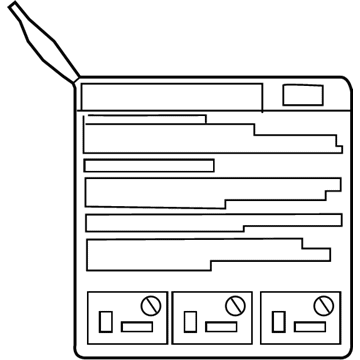 Toyota 41992-0R010 Info Label