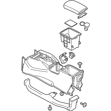 Nissan 96910-6MR0A Box Assy-Console, Center