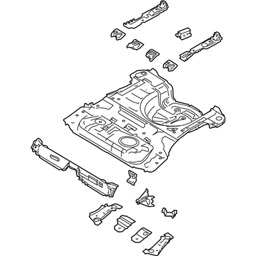 Ford AE8Z-5811215-A Rear Floor Pan