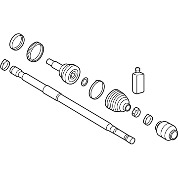 Kia 49591A71B0 Joint & Shaft Kit-Front