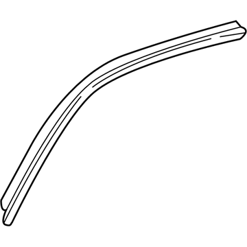 Toyota 62381-0C020 Weatherstrip, Roof Side Rail, RH