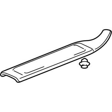 Honda 84211-SJC-A01ZB Garnish Assy., R. RR. Side *NH607L* (TU DARK GRAY)