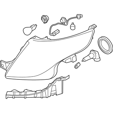 Ford DB5Z-13008-F Headlamp Assembly