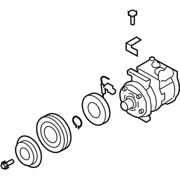 Kia 977012J100DR Reman Compressor Assembly