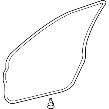 Lexus 67862-50040 Weatherstrip, Front Door, LH