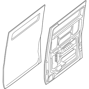 Nissan 82100-9JA0A Door Assy-Slide, RH