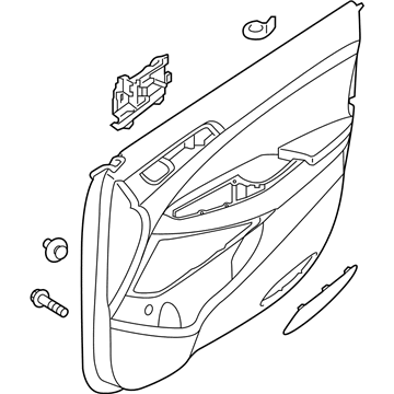 Hyundai 82308-D3050-TTP Panel Assembly-Front Door Trim, RH