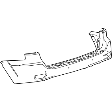 Mopar 1VQ65TZZAA Rear Upper Bumper Cover
