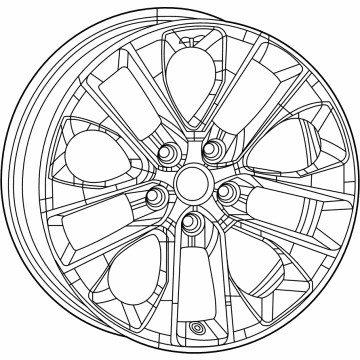 Mopar 6YZ48DX8AB Aluminum Wheel