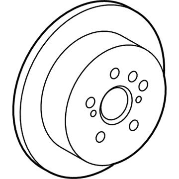 Lexus 42431-0E020 Rotor, Brake Rear