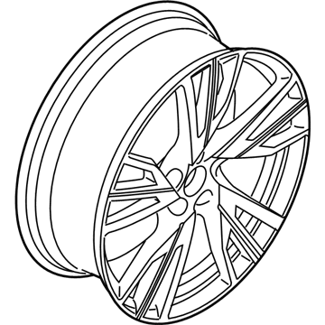 BMW 36-11-6-857-573 Alloy Rim Forged Right