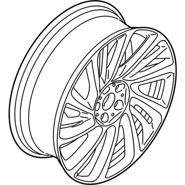 BMW 36-11-6-862-897 Alloy Rim Forged Right