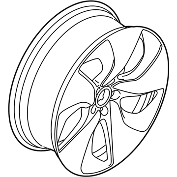 BMW 36-11-6-857-574 Alloy Rim Forged Right