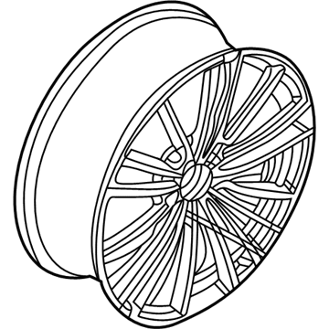 BMW 36-11-6-893-576 DISK WHEEL, LIGHT-ALLOY, BLA