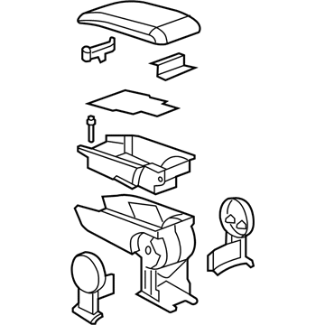 GM 25845924 Armrest Assembly