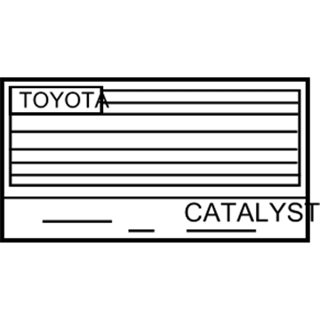 Toyota 11298-21100 Emission Label