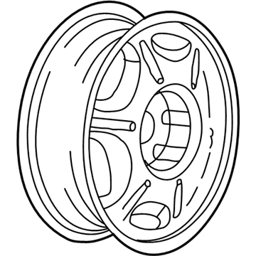 GM 9592587 Wheel Rim Assembly-16X6.5 *Chrome