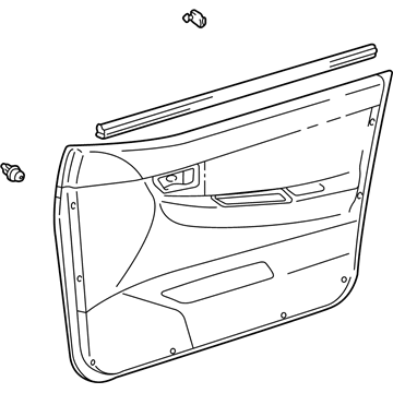 Toyota 67610-02A50-B0 Door Trim Panel