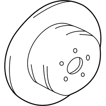 GM 19184535 Rear Brake Rotor