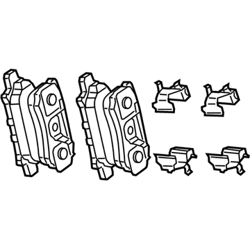 Mopar 5191271AC Rear Disc Brake Pad Kit