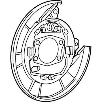 Mopar 5191220AB Plate-Rear Drum Brake