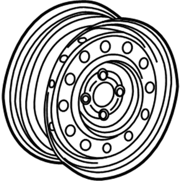 GM 9593548 Wheel Rim Assembly, 14X5.5