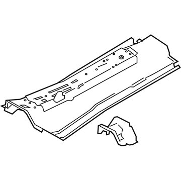 Nissan 74310-6CA0A Floor Front, Center