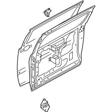 Nissan 82101-5Z031 Door Assembly-Slide, LH