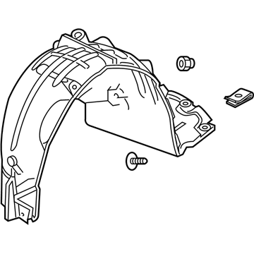 Honda 74552-TGH-A01 Fender, Right Rear (Inner)