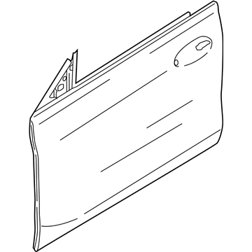 BMW 41-00-7-482-645 Front Left Door, Aluminium