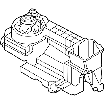 BMW 64-10-6-907-742 Empty Housing For Rear Air Conditioning