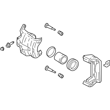 Infiniti 41011-JK00C CALIPER Assembly-Front LH, W/O Pads Or SHIMS