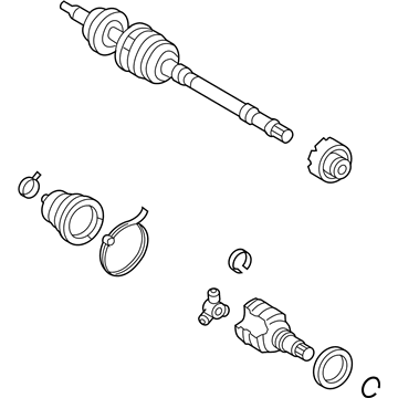 Toyota 43410-52211 Axle Assembly