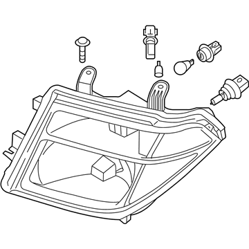 Nissan 26010-ZL40B Passenger Side Headlight Assembly