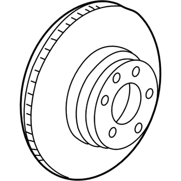 BMW 34-11-2-229-527 Brake Disc, Ventilated, Left