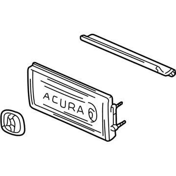 Acura 75520-SL0-A02 Garnish, Rear Panel